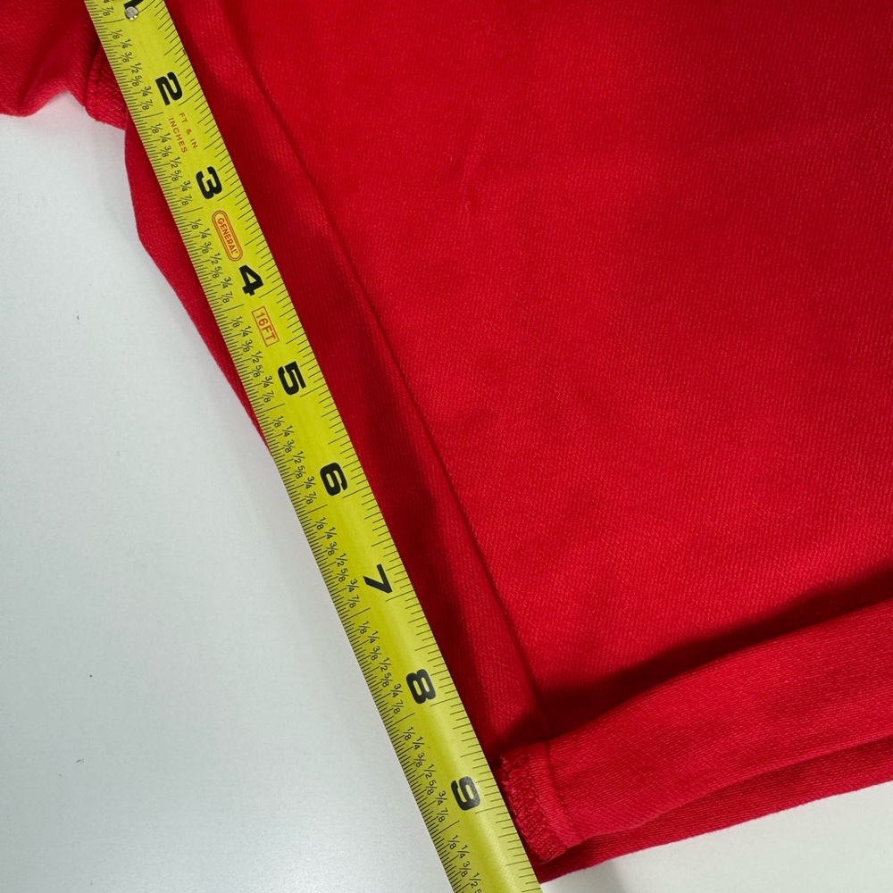 Judy Blue Shorts Women’s 3XL Red High Rise Tummy Control‎ Cuffed Bermuda Stretch - Picture 8 of 9
